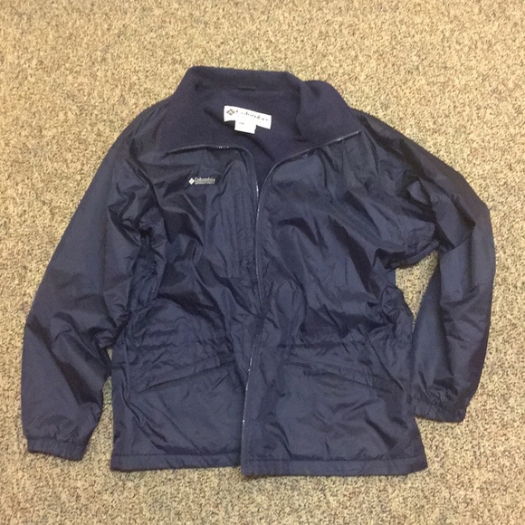 Columbia Other - Navy Blue Fleece Lined Columbia Jacket Size Large